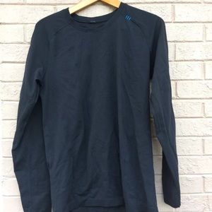 Lululemon Shirt  Men Black Cotton  Long Sleeve
